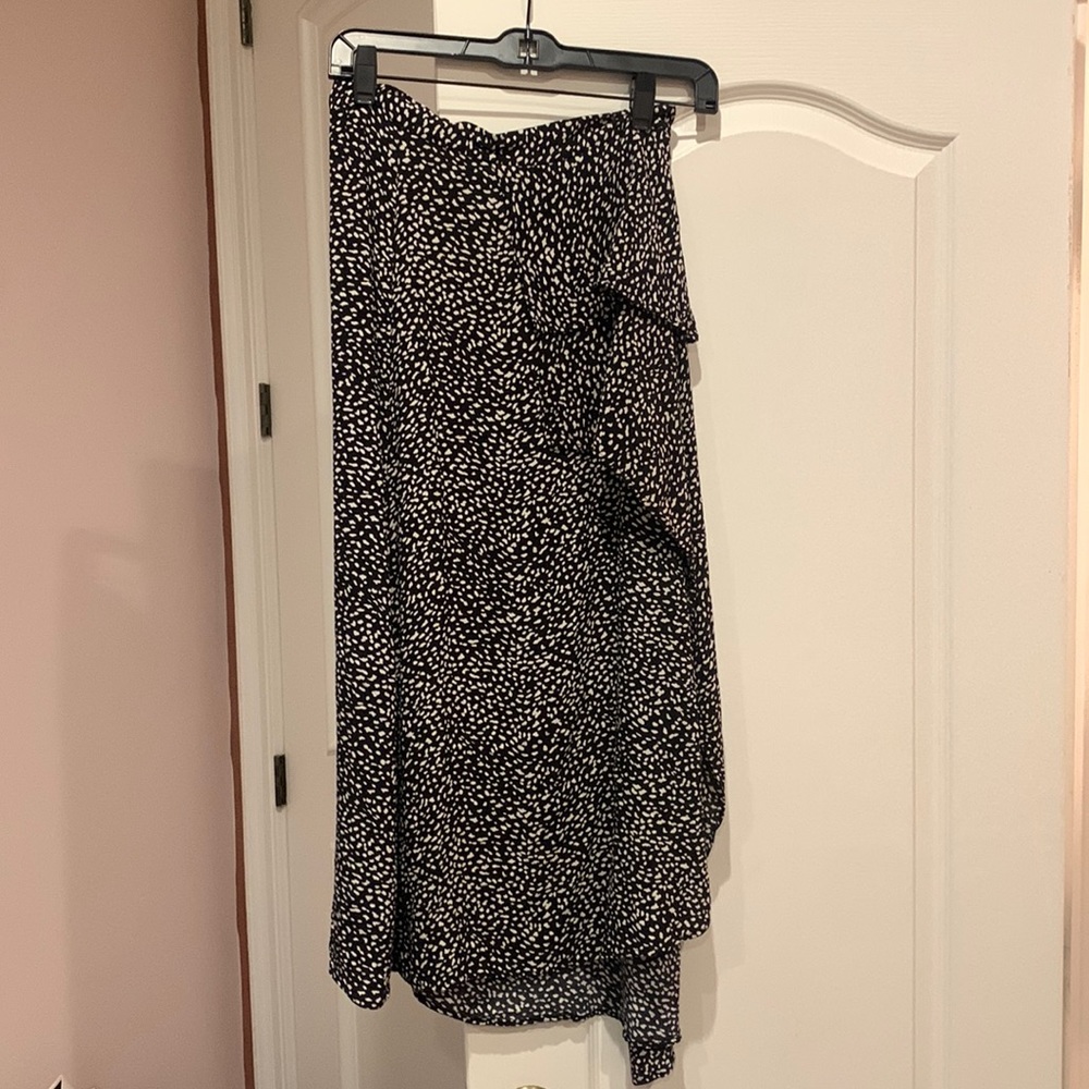 floral zara maxi skirt with slit
